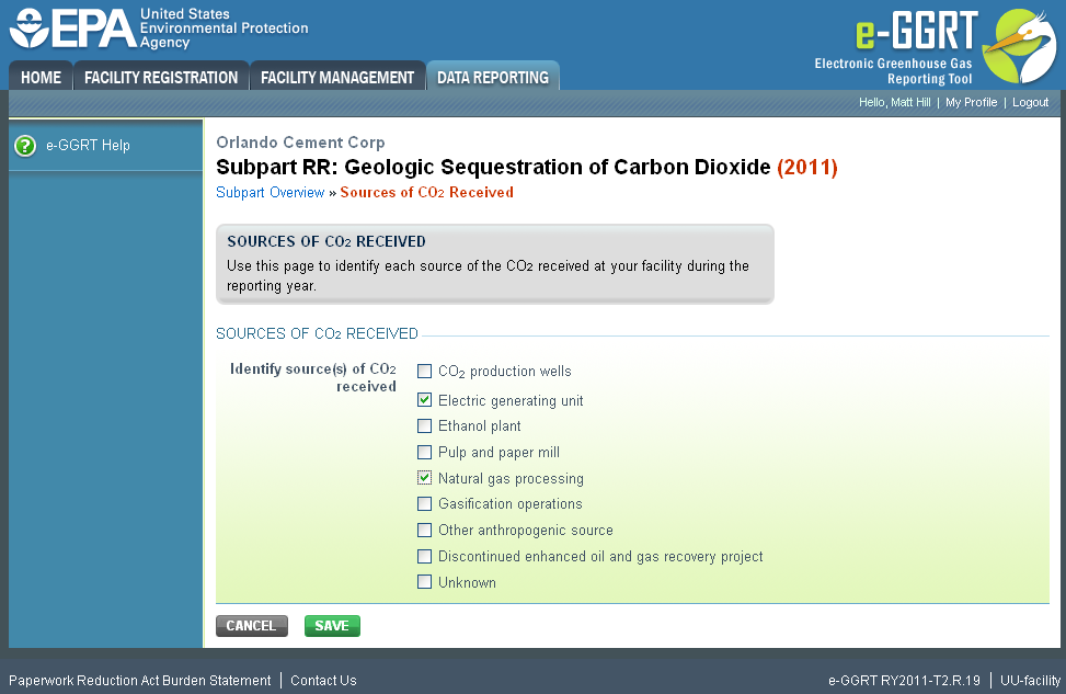 Image of Subpart RR: Geologic Sequestration of Carbon Dioxide page.
